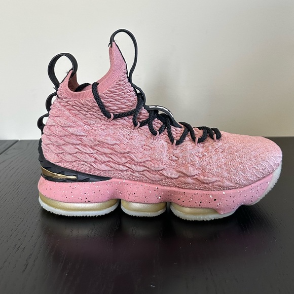 Nike LeBron XV 15 Hollywood 2018 Rust Pink Basketball Sneaker 943762-600 Size 7Y main image 4